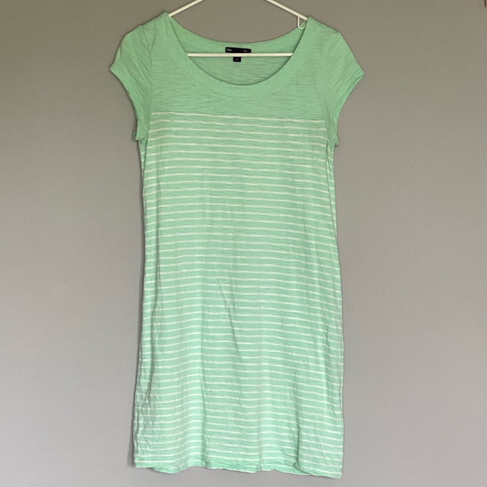 Gap Mint Green Striped Dress